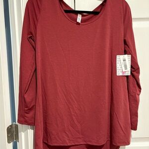 LuLaRoe Pink 3/4 Sleeve Relaxed Tunic